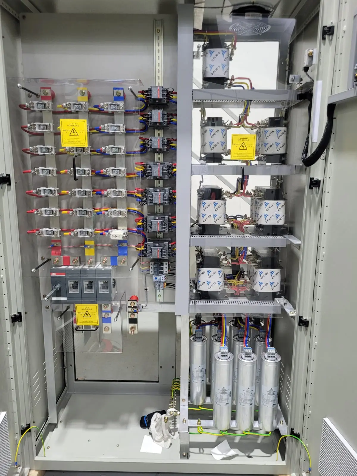 Power factor correction panel